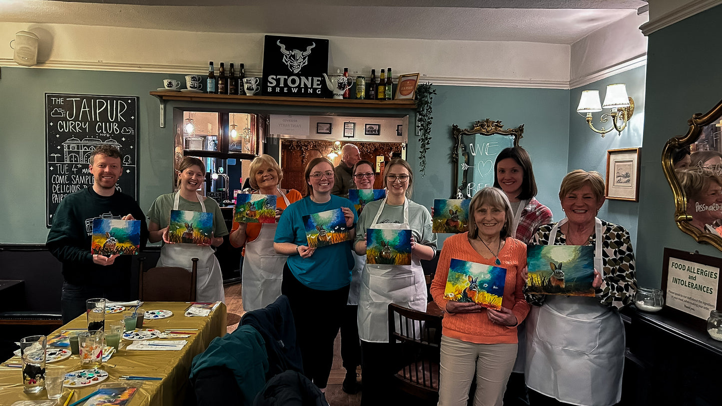 Daisy Rabbit Sip and Paint Party - Tuesday 15th September 2026 7pm - Nether Edge Festival
