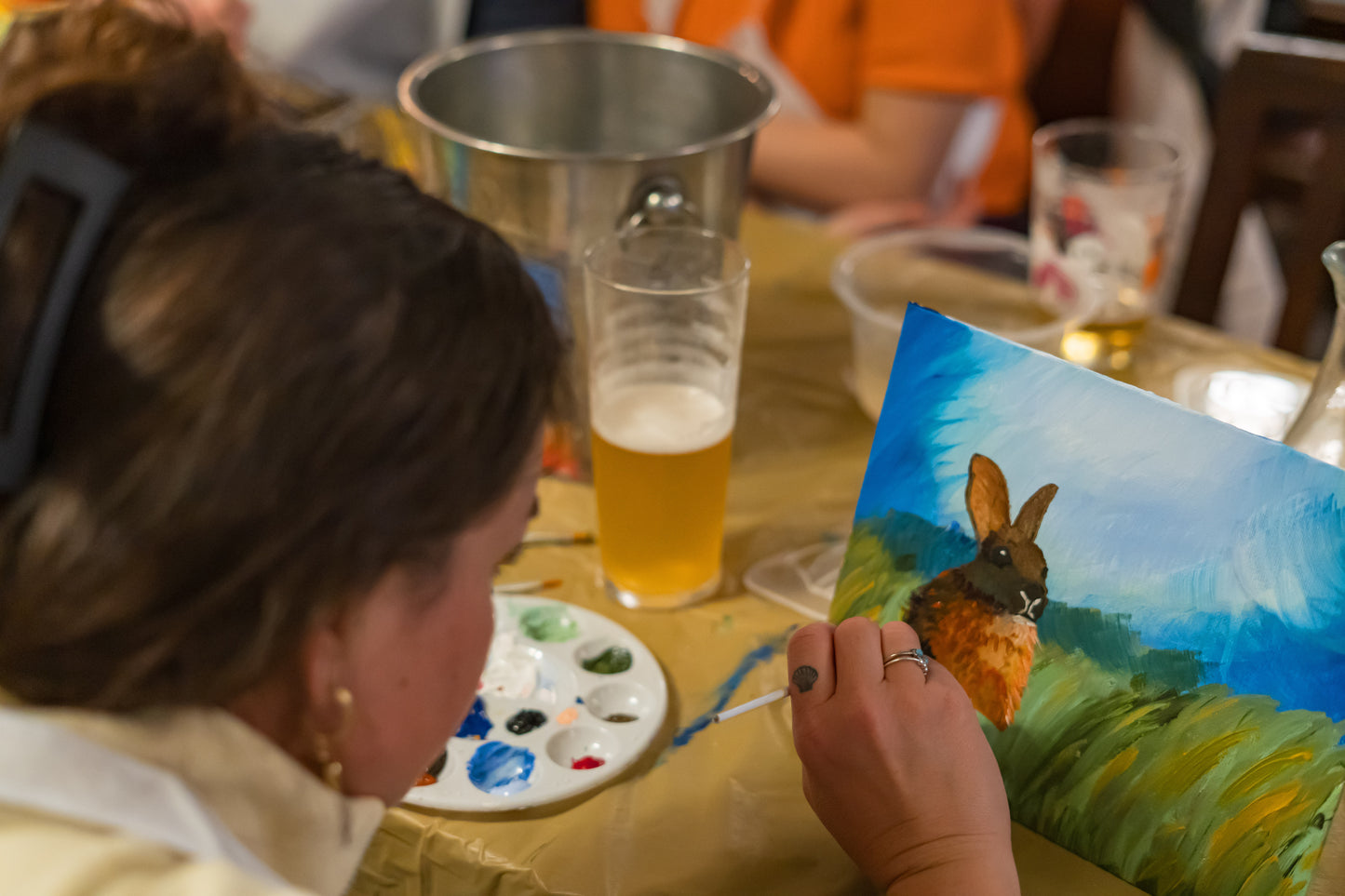Daisy Rabbit Sip and Paint Party - Tuesday 15th September 2026 7pm - Nether Edge Festival