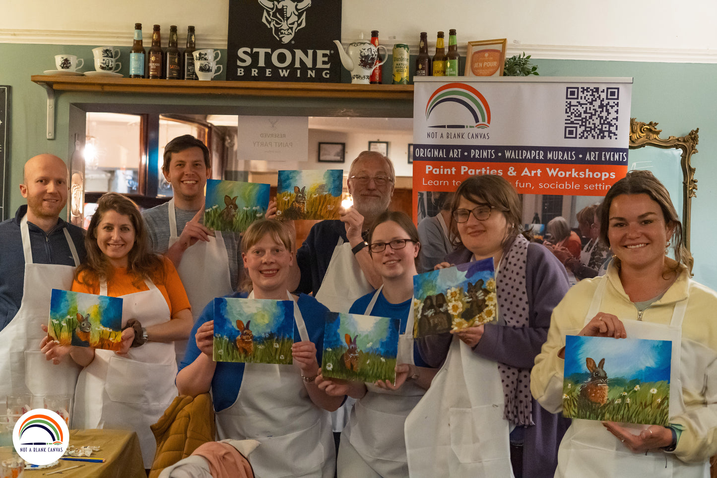 Daisy Rabbit Sip and Paint Party - Tuesday 15th September 2026 7pm - Nether Edge Festival