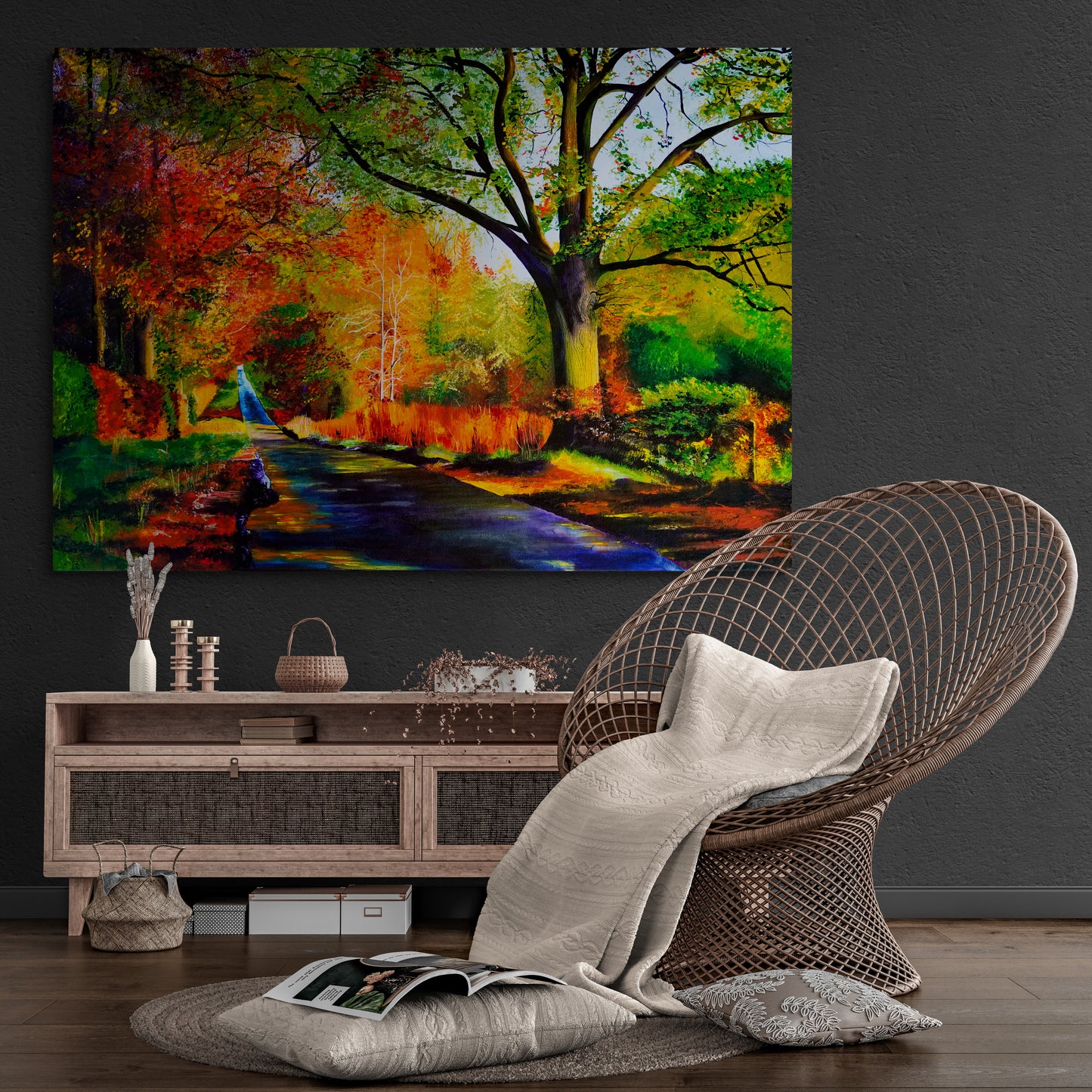 Autumn Days A2 Canvas Print