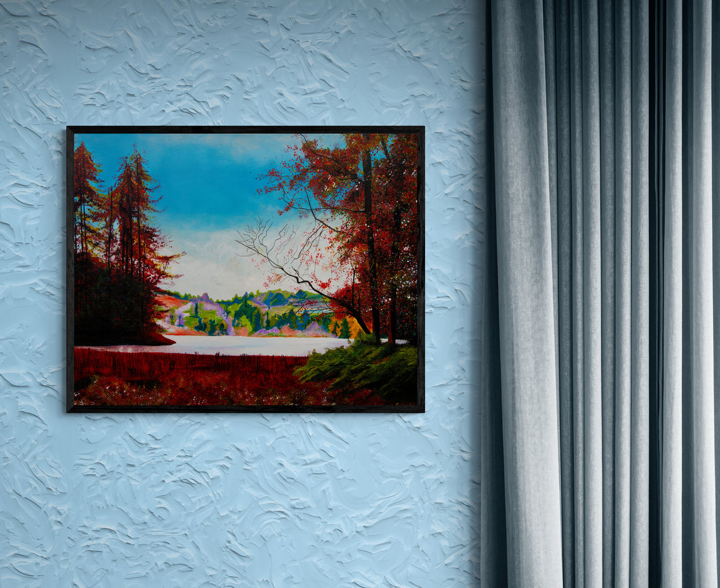 Somewhere in the Lakes A2 Canvas Print